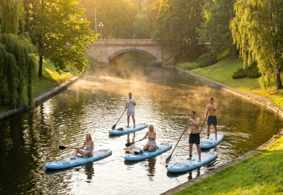 SUP saullēkts Rīgā: Pilsētas kanāls
